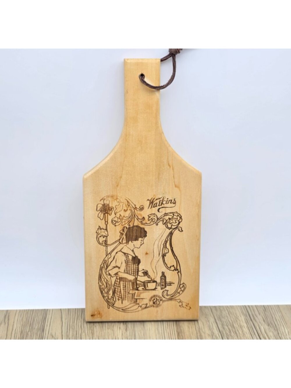 Rustic Watkins Engraved Wood Cutting Board Vintage Farmhouse Kitchen Wall Decor - Picture 5 of 10